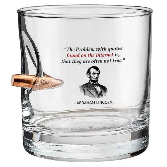 Funny Abraham Lincoln History Teacher Bullet Whiskey Glasses Source