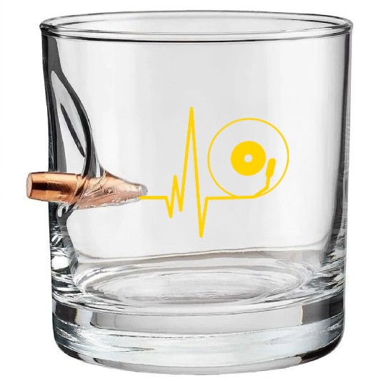 Vinyl Beat Bullet Whiskey Glasses