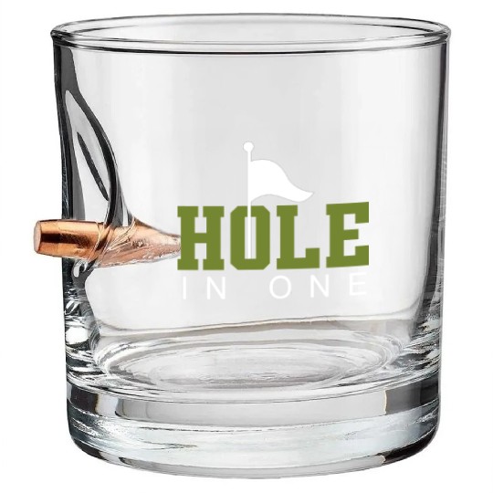 Golf Golf Clubs Golf Course Golfer Hole in One Bullet Whiskey Glasses