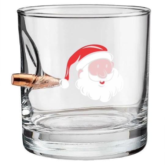 Santa Saint Nicholas Bullet Whiskey Glasses