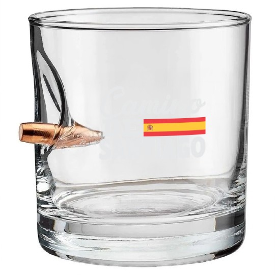 Camino De Santiago Way of Saint James Bullet Whiskey Glasses