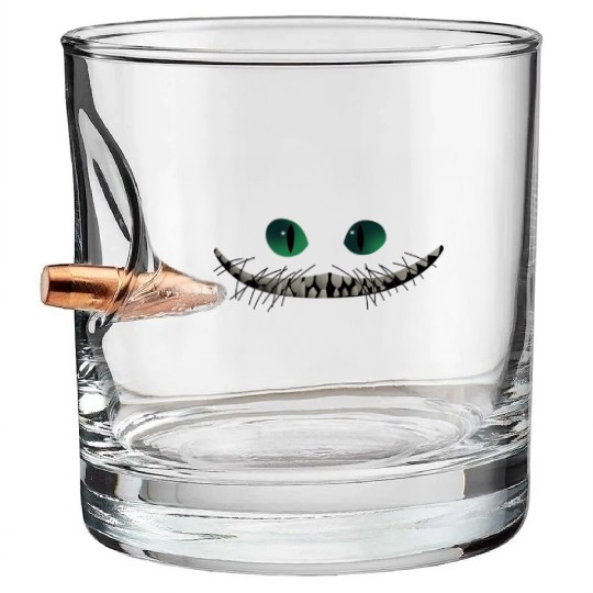 cheshire cat Bullet Whiskey Glasses