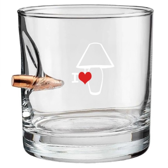 I Love Lamp Bullet Whiskey Glasses