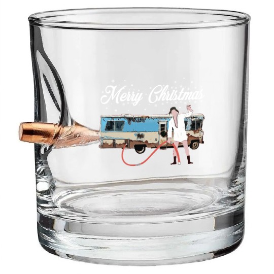 Cousin Eddie, Shitter was full Bullet Whiskey Glasses