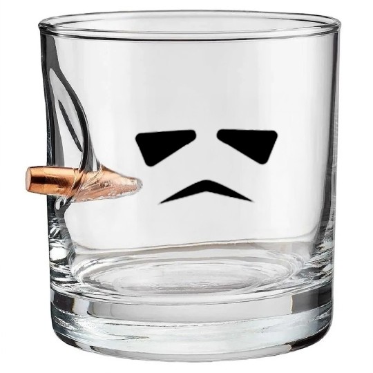 Stormtrooper minimalist Bullet Whiskey Glasses