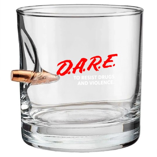 Dare To Resist Drugs Violence Brand New Multiple S Bullet Whiskey Glasses