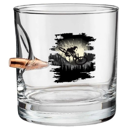 Forest Ink Bullet Whiskey Glasses