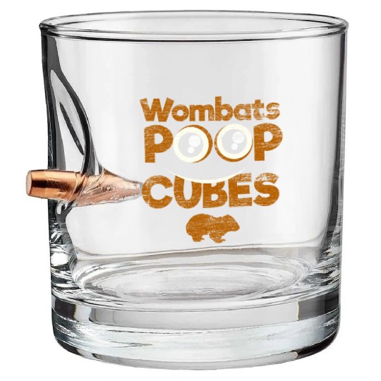 Wombat Feces Bullet Whiskey Glasses