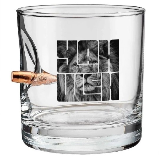 Yahweh (YHWH) Lion Bullet Whiskey Glasses