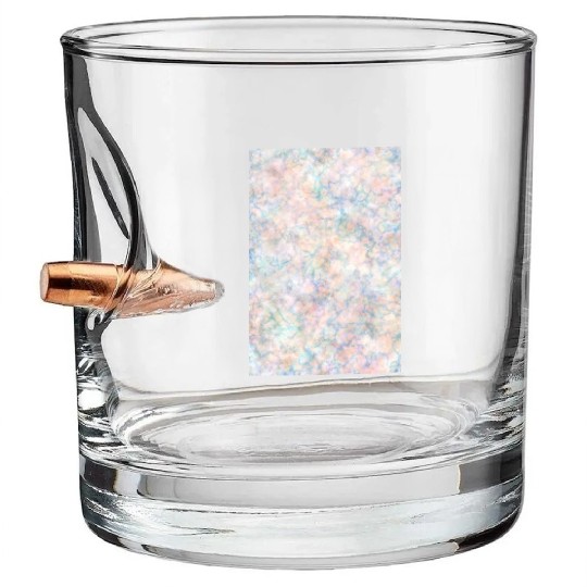 Multicolor Pastel Rainbow Marble Pattern Bullet Whiskey Glasses