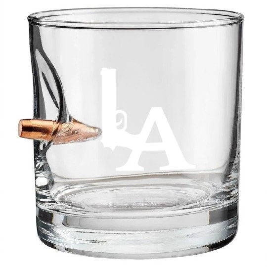 LA Dodgers Gun Los Angeles Hollywood California Bullet Whiskey Glasses