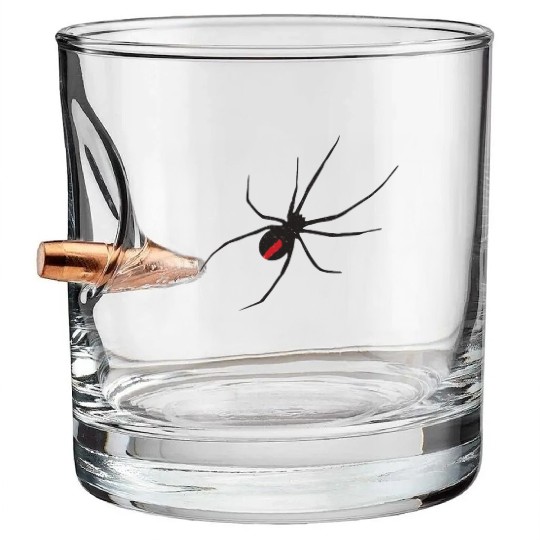 product Black Widow Spider Insect Lover Gifts Bullet Whiskey Glasses