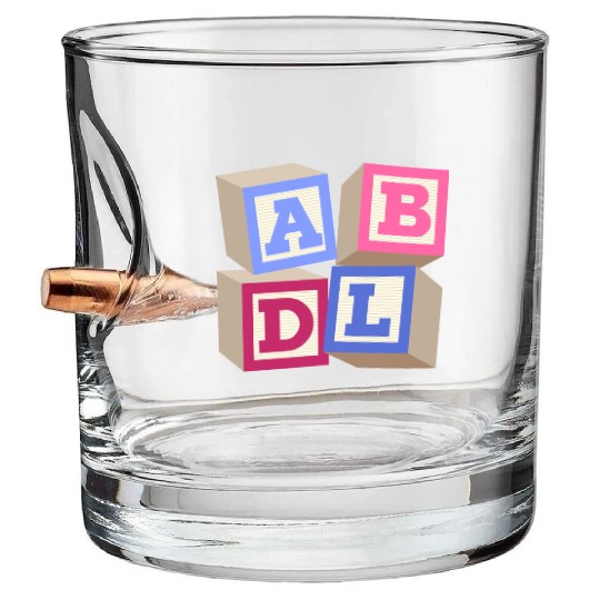 AB DL ageplay ABDL adult baby diaper baby Bullet Whiskey Glasses
