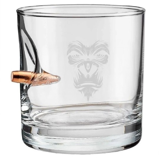 Monkey Gorilla Bullet Whiskey Glasses