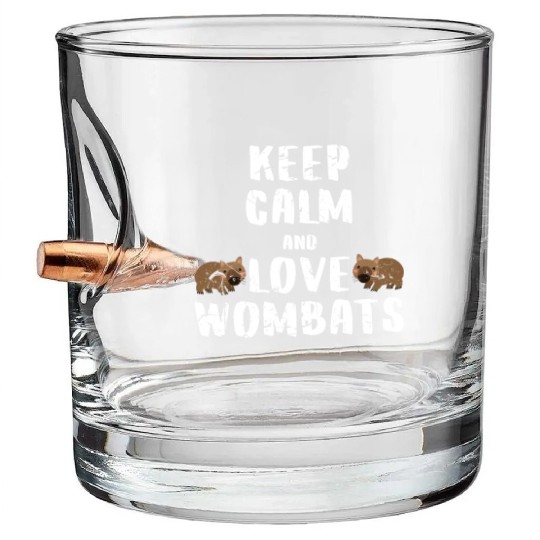 Wombat Love Bullet Whiskey Glasses