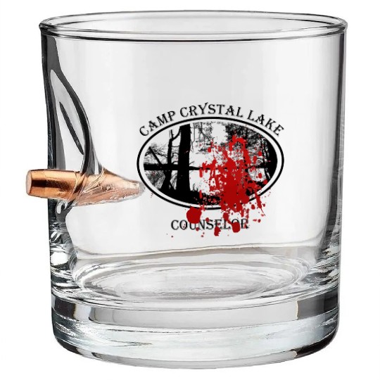 Crystal Lake Counselor Bullet Whiskey Glasses