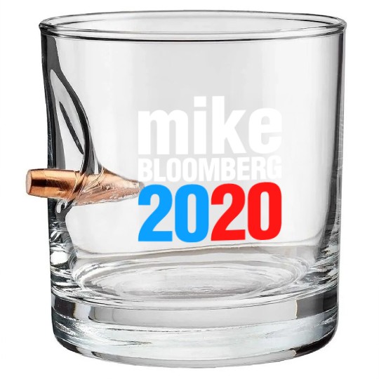 Mike Bloomberg 2020 For President Election Bullet Whiskey Glasses