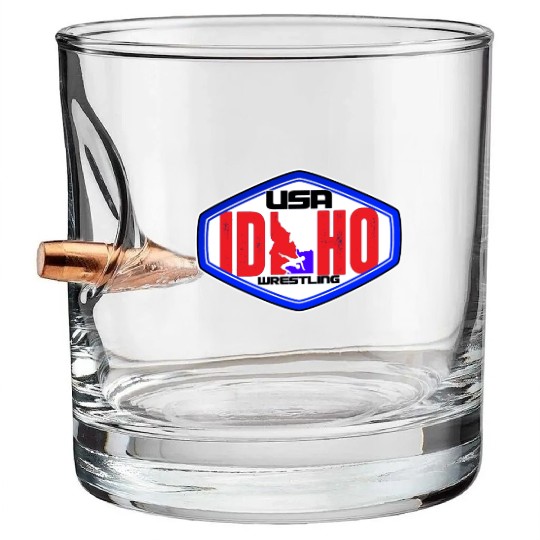 Idaho Division Team USA Wrestling Bullet Whiskey Glasses