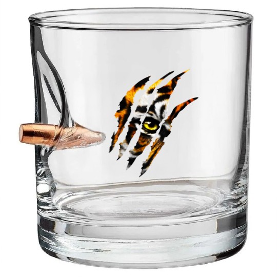 eye of the tiger claw Bullet Whiskey Glasses