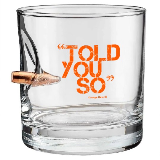ORWELL orange Bullet Whiskey Glasses