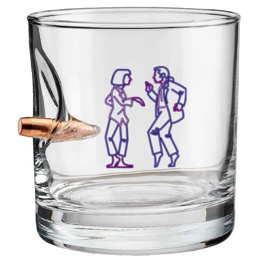 Pulp Fiction - Dance Bullet Whiskey Glasses