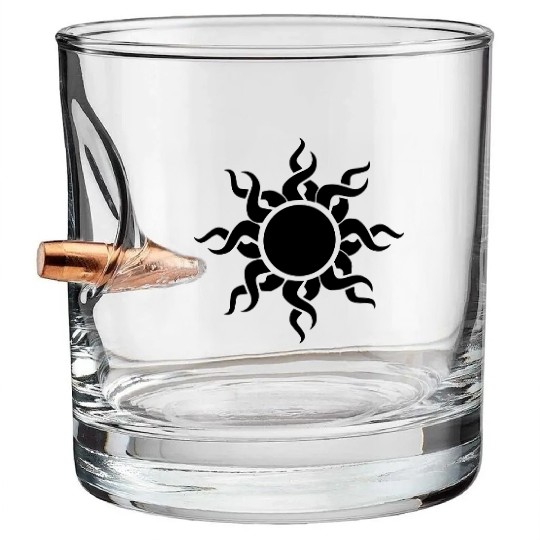 Viking Black Sun Bullet Whiskey Glasses