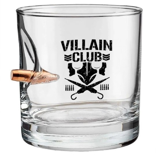 villain bullet club Bullet Whiskey Glasses