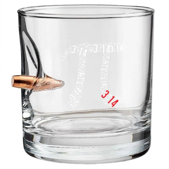 Pi Day Bullet Whiskey Glasses