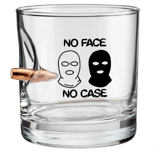 no face no case Bullet Whiskey Glasses