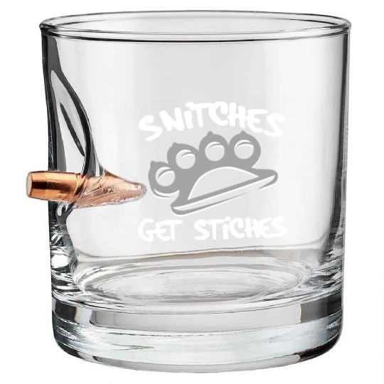 Cool Thug Life Bullet Whiskey Glasses For Gangster "Snitches Get