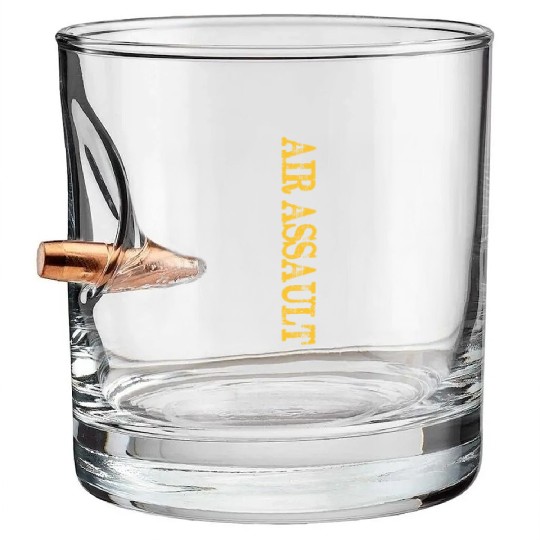 Distressed US Army Air Assault Bullet Whiskey Glasses