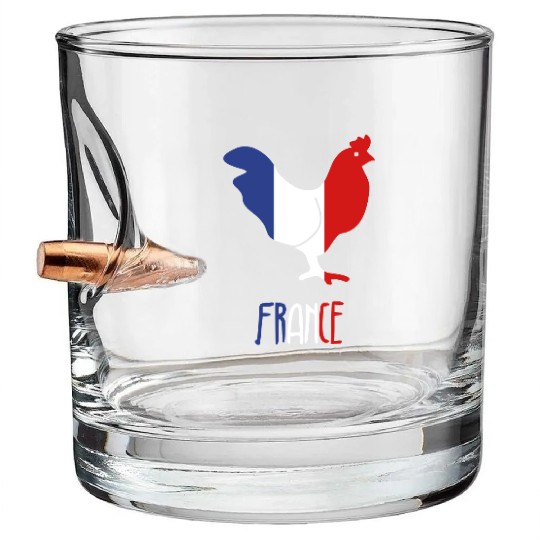France - French - Frenchie Bullet Whiskey Glasses