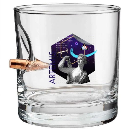 NASA Artemis program (2017–present) Bullet Whiskey Glasses