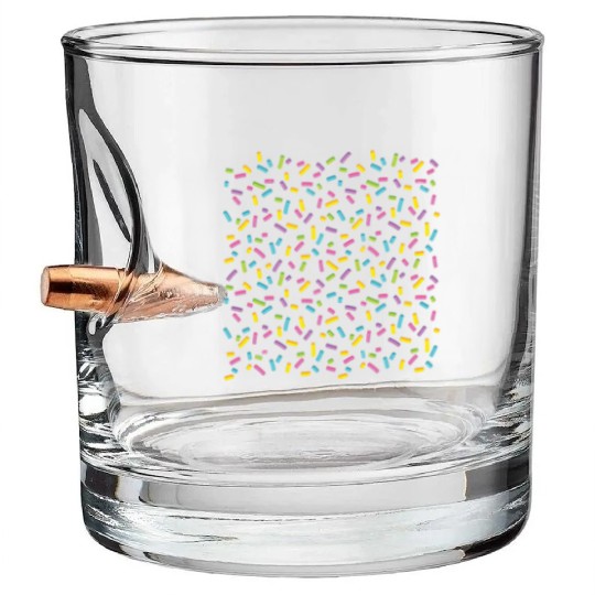 Sprinkles Colorful Candy Cute Kids Girls Gift Idea Bullet Whiskey Glasses