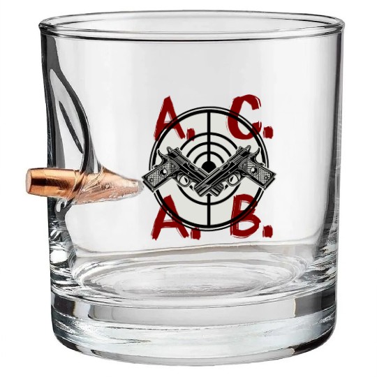 ACAB a.c.a.b. Soccer Bullet Whiskey Glasses