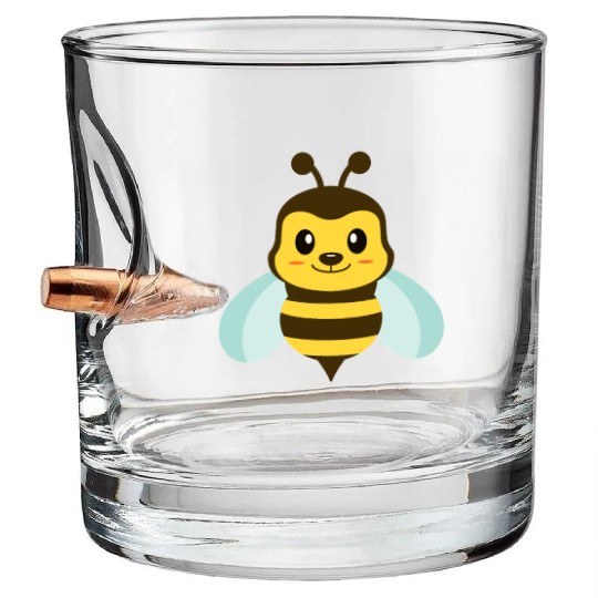 Bumble Bee Bullet Whiskey Glasses