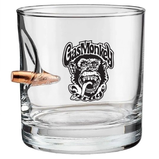 gas monkey Bullet Whiskey Glasses