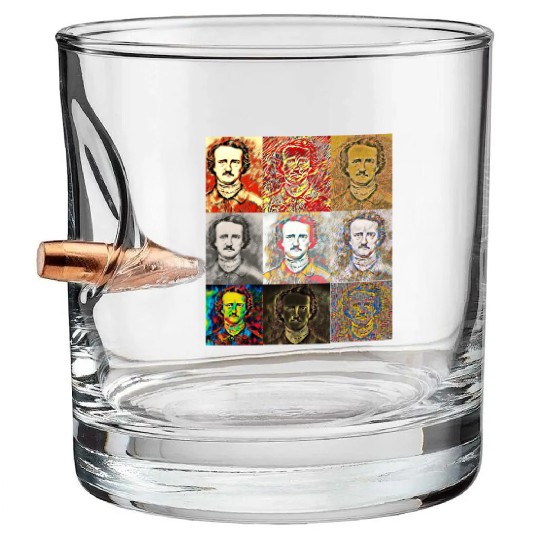 Unique Portrait Reveals Young Edgar Allan Poe Bullet Whiskey Glasses