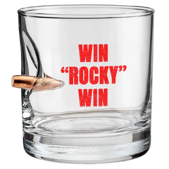 win rocky win Bullet Whiskey Glasses inspired boxing Bullet Whiskey Glasses