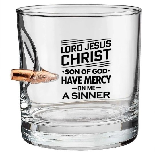 Jesus Prayer Cool Orthodox & Catholic Bullet Whiskey Glasses