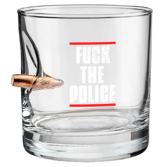 Fuck the Police Bullet Whiskey Glasses