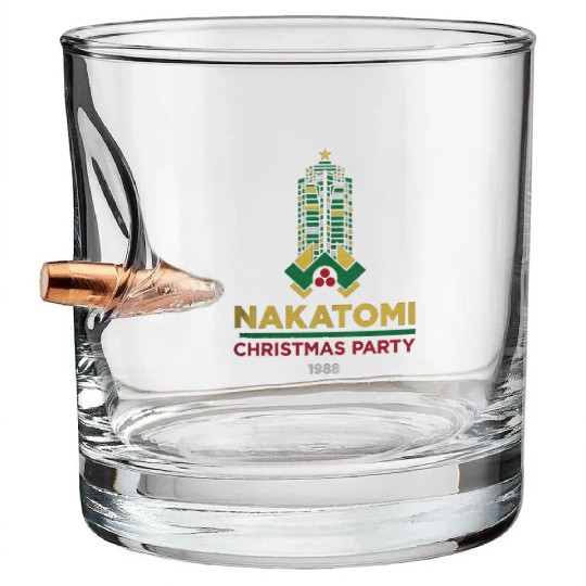 Die Hard Nakatomi Christmas Party 1988 Bullet Whiskey Glasses
