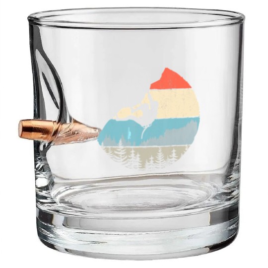 Vintage Style Rock Climbing Retro Bouldering Bullet Whiskey Glasses