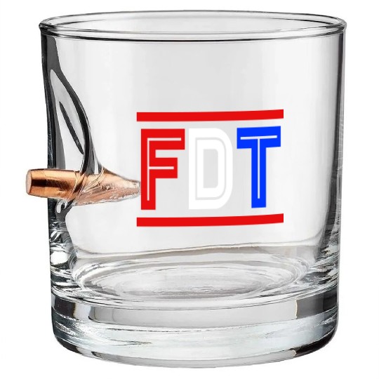 Biden Kamala Funny Anti Trump FDT Donald Trump Bullet Whiskey Glasses
