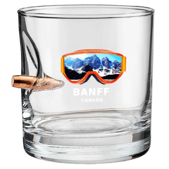 Banff National Park - Banff Canada Bullet Whiskey Glasses