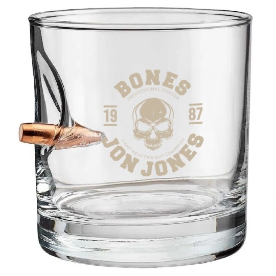 MMa Fighter Jon Jones Bullet Whiskey Glasses
