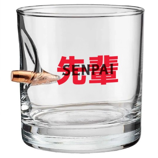 Japanese Anime Senpai Bullet Whiskey Glasses