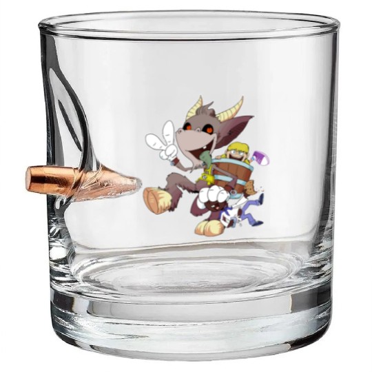 Kids Love Krampus Season Bullet Whiskey Glasses