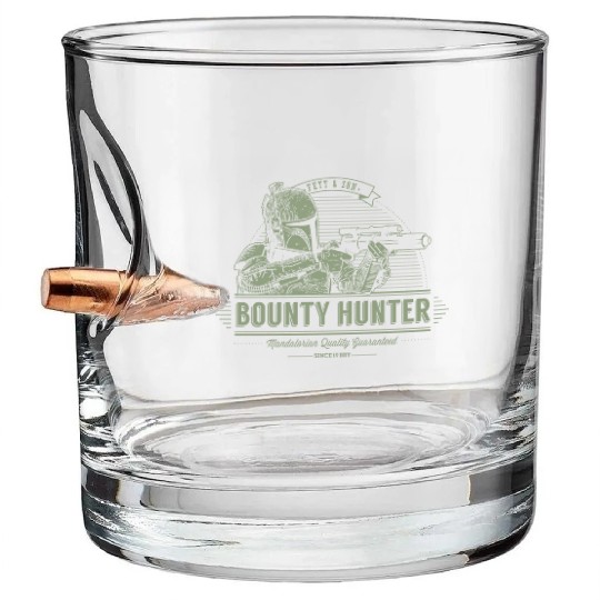 Boba Fett and son Bounty hunter Bullet Whiskey Glasses
