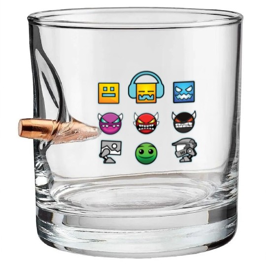 geometry dash insane Bullet Whiskey Glasses